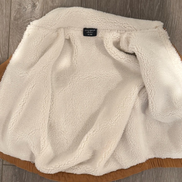 Little Bipsy Brown Jacket with Cream Sherpa - Picture 3 of 3